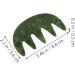 Beaupretty 2pcs Jade Massage Comb & Gua Sha Tool - Scalp & Facial Massage for Ultimate Head Care | International Shipping Available - Buy Online on GoSupps.com