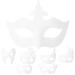 Kichvoe DIY-MARDI-Gras-Masks 14 Paintable White Simple Maskerademian Diy-half-face masks made of paper for cosplay empty masquerade costume masks for dance parties