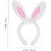 MAGICLULU Headband Animal Decor Stuffed Bunnies Easter Bunny Ears Dress for Girl Stuffed Bunny for Hair Bands Tiara Girl Hair Accessory White Decorations Women's Plush Rabbit Ears 28X13CM White - Buy Online on GoSupps.com