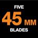 Fiskars 95287097J Rotary Cutter Replacement Blades 45mm - 5 Pack - Buy Online on GoSupps.com