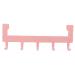 Cabilock Over The Door Towel Rack Over The Door Towel Bar Traceless Hooks Hook up Row Hook Household Size 1 Pink