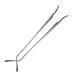 LUBrel Glasses Legs Eyeglass Temples 1 Pair Gray Metal Eyeglass Replacement Temple Arms Rimless Eyeglass Accessories for Men