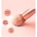 NEJLSD Mini Make-Up Brush Set - 8 Synthetic Brushes for Foundation Eyeshadow Eyebrows & Lips - Perfect for Blending - Pink - Buy Online on GoSupps.com