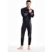ZCCO Men's 5mm Neoprene Wetsuit - Front Zip Full Body Diving Suit for Snorkeling, Scuba Diving, Swimming, Surfing - Black, Large - Buy Online on GoSupps.com