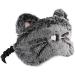 Shinywear Cute Rabbit Sleeping Eye Mask - Super Soft Plush Blindfold for Kids and Adults (Black Grey Cat) - Buy Online on GoSupps.com