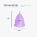 Soft & Flexible Menstrual Cup - Quality Grade Silicone Reusable Period Cup (Small) for Comfortable Flow - Eco-Friendly & Sustainable - Buy Online on GoSupps.com
