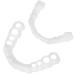 Danlai Instant Tooth Replacement 1 Pair Comfortable False Teeth Upper Smile Fit Flex Teeth Fits Fake Tooth Cover Practical Teeth Whitening Tool