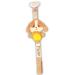 Zigozago Pacifier Chain with Plush Dog | Safe & Stylish Baby Accessory | International Shipping Available - Buy Online on GoSupps.com