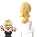 WIG for Super Mario Bowsette | Princess King Boo Ponytail - Blonde Curly Heat Resistant Synthetic Hair Cosplay + Free Wig Cap - Buy Online on GoSupps.com