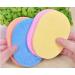 6 Pieces Natural Soft Powder Oval Makeup Sponges Facial Cleansing & Peeling Tools for Flawless Skin - Buy Online on GoSupps.com