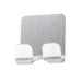 Kakiyi Self Adhesive Stainless Steel Power Plug Holder Shaver Toothbrush Washroom Wall Cup Hook Organizer