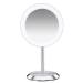 Conair Single-Sided Lighted Makeup Mirror - Lighted Vanity Makeup Mirror with LED Lights  8x magnification  Satin Chrome Finish
