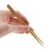 Gold Stainless Steel Eyelash Extension Tweezers - Straight and Curved Tip Set - Buy Online on GoSupps.com