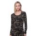 Women Thermal Underwear Top by Outland Base Layer Soft Lightweight Warm Fleece Large Camouflage