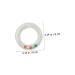 SAFIGLE 30 Pcs Transparent Circle Rattle Set for Infant Nursing Teether - Calming & Soothing Bed Molar Rattles - Portable Newborn Teething Toys - Buy Online on GoSupps.com
