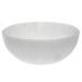 Selenite Round Bowl Hand-Carved Round Selenite Crystals Holder for Cleansing Healing Charge All Your Crystals and Tumbles Creative Dish Jewelry Storage Bowls Decoration or Gift (10 cm)