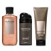 BATH AND BODY WORKS, GIFT SET TEAKWOOD FOR MEN ~ BODY WASH ~ BODY CREAM AND DEODORIZING BODY SPRAY- FULL SIZE
