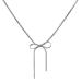 Oralgos fashionable elegant necklace with loop trailer sweet cool collarbone chain simple choker neck band statement jewelry titanium steel