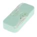 Portable dental floss donor with 12 dental floss picks automatic dental floss stick organizer travel dental floss for women men (green)
