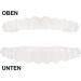 4 Couples Cosmetic Veneers - Temporary Prostheses for Immediate Comfort | Upper & Lower Snap-On Teeth Solutions - Buy Online on GoSupps.com