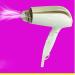 ADITAM Lightweight Compact Blow Dryer with Folding Handle 1600W Fast Drying Low Noise Dc Motor with Hairdryer Bag 3 Heat Settings for Home or Travel/Pink Double The Comfort Gold - Buy Online on GoSupps.com