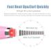 Portable Electric Heated Eyelash Curler Set with LED Lights - Best Gift for Girls (White) | EC-004 - Buy Online on GoSupps.com