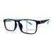 ProEyes Concord Big Men Progressive Blue Light Blocking Readers Anti-Reflective 0 Power on Top Lens Blue 2.25 x