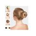 Clothoty 2 Extra Big Hair Bun Donut Maker - Ring Style Dutt & Needle Hair Donut Rolls for Thick Long Hair - Ideal Hair Bun Shaper (4.3 in Blonde) - Buy Online on GoSupps.com