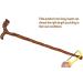 Wooden Walking Sticks Solid Wood Gift Walking Sticks Dragon Shaped Handle Old People Carving Canes Crutch and Sturdy Mobility Aid for Elderly Seniors & Handicap Prosperous - Buy Online on GoSupps.com