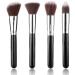 IB Essential 10pc Piece Luxury Black With Chrome Copper Silver Make Up Brush Brushes Set For Eyes & Face - Buy Online on GoSupps.com