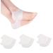 Silicone gel heel cushion 3 pairs of heel protection silicone pads gel heel sleeves cups for plantar fasciitis heel pain healing dry cracked heels for men and women