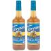 Torani Sugar-Free Vanilla Bean Flavour Syrup 750ml bottle 2 Pack Golden brown packing may vary Glass Bottle 2 Pack