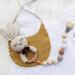 Organic Crochet Teether Rattle - Forest Friends Handmade Amigurumi Bunny Deer Fox on Wooden Ring - Natural Baby Toys - Buy Online on GoSupps.com