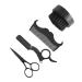 Griwiuiowe Men Shaving Kit Shaving Brush Comb Scissors Set Barber Brush Bristle Shaving Brush Set