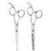 Professional Hair Cutting Thinning Scissors Set Round Head Scissors Baby Hairdressing Scissors Set For Baby Children(Blue)