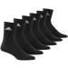 Buy adidas Unisex Cushioned Sportswear Crew Socks - 6 Pairs (19-21) | Black-White | International Shipping - Buy Online on GoSupps.com