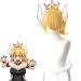 WIG for Super Mario Bowsette | Princess King Boo Ponytail - Blonde Curly Heat Resistant Synthetic Hair Cosplay + Free Wig Cap - Buy Online on GoSupps.com