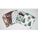 1 Ply Printed Cotton Flannel 12x12 Inches Paperless Towel Set of 5 Holiday Joy