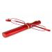 KoKoBin Mini Slim Reading Glasses Spring Hinge Metal Reading Aid Unisex Visual Aid with Case (Red +1.5) Red +1.50
