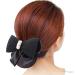 VASANA Two-Way Hair Net with Bow for Women - Stylish Hair Accessory for Work Office and Hotel | Black Hair Clip - Buy Online on GoSupps.com