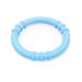 ARK Grabber Baby Beißring textured for dental babies from the age of 6 months including ATC care instructions - jaw motor skills bite block chewing teething (light blue)