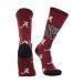 Alabama Crimson Tide Socks Crew Length Sock Mayhem Crimson/Black/White Large