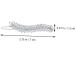 minkissy 1pc Inlaid Leaf Hairpin Hair Accessories for Women Wedding Bridal Jewelry Wedding Decorations Zircon Hair Clamp Women Headdress Fashion Hairpin Hair Clips Set Bride Girl 7x1.2cm Silver - Buy Online on GoSupps.com
