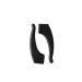 Willwa 10 pairs of glasses ears soft transparent slip-resistant silicone ear hook ironing point holder glasses (color: Svart size: 35 * 15mm) 35 * 15mm Svart