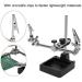 Magnifier with Led Light Alligator Clamp Auxiliary Clip Sturdy Base Dimmable High Clearility for Close Work Reading - Buy Online on GoSupps.com