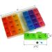 Very Small Pill Organizer - 7 Day Weekly Travel Case & Medication Reminder | 28 Detachable Compartments for Daily Use - Buy Online on GoSupps.com