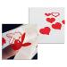 Hearts & Bunnies Tanning Stickers | 60 Pack | 30 Bunny w/Tie & 30 Triple Heart Tanning Stickers Red 1'''' Tall