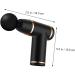 Homsfou Fascia Massage Gun Set | Deep Tissue Hand Massager for Pain Relief | Portable Percussion Muscle Device | Fitness & Wellness Tool (18x13.5x4cm Black) - Buy Online on GoSupps.com