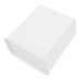 STOBAZA Organization Bucket Box Sheet Laundry Storage Box Plastic Drawers Plastic Storage Bucket Drum With Cover 14.6X14X8CM White