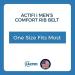 Actifi Men's Rib Belt 24-60 - Comfort Support Brace for Pain Relief in Black - Buy Online on GoSupps.com